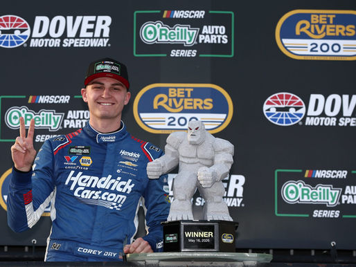 Corey Day wins O’Reilly Auto Parts Series race at Dover