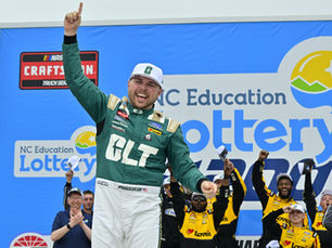 Layne Riggs wins emotionally charged NASCAR CRAFTSMAN Truck race at Charlotte