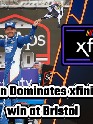 Kyle Larson dominates Xfinity race at Bristol to take the win