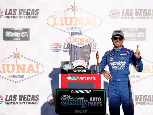 Kyle Larson Wins NASCAR O’Reilly Auto Parts Series Race at Las Vegas