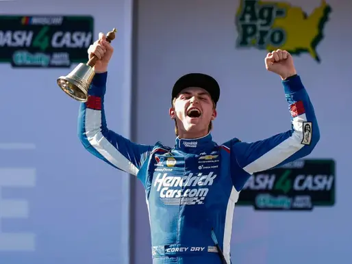 Corey Day earns first career NASCAR O'Reilly win in Talladega
