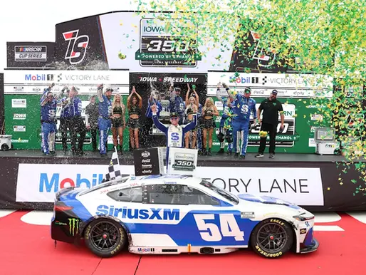 Ty Gibbs wins Cup race in Iowa