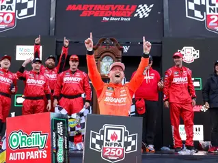 Justin Allgaier claims third win of the season at Martinsville Speedway