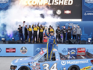 Layne Riggs wins Truck Series in thrilling fashion at Naval Base Coronado