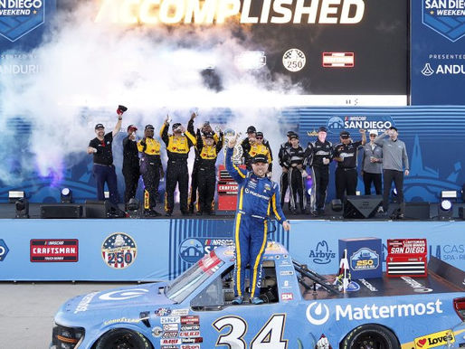 Layne Riggs wins Truck Series in thrilling fashion at Naval Base Coronado