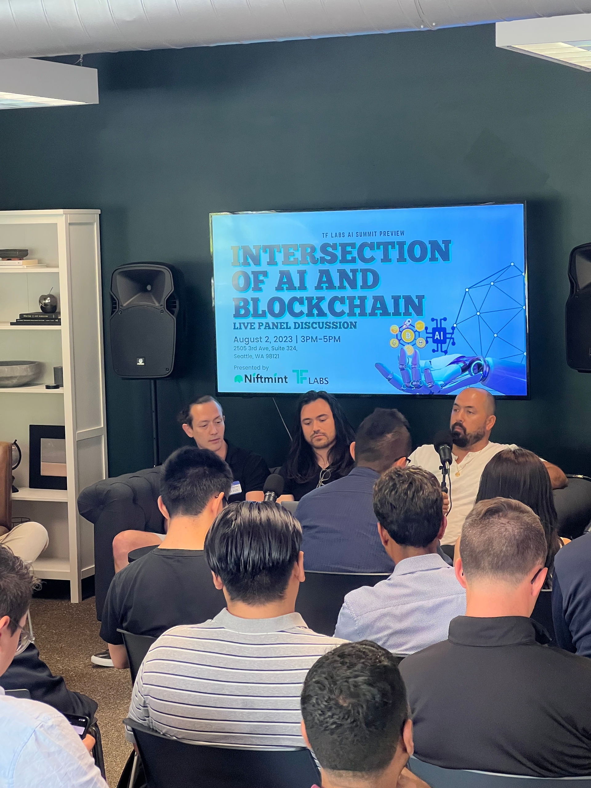 Intersection of AI and Blockchain Event TF Labs Niftmint