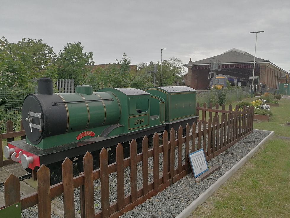 Filey in bloom train