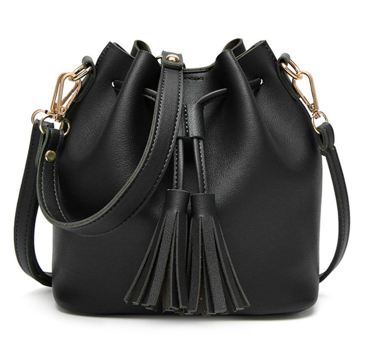 PU Leather Bucket Bag