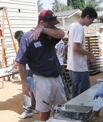 The Rotary Club of Placentia Paints local Habitat For Humanity