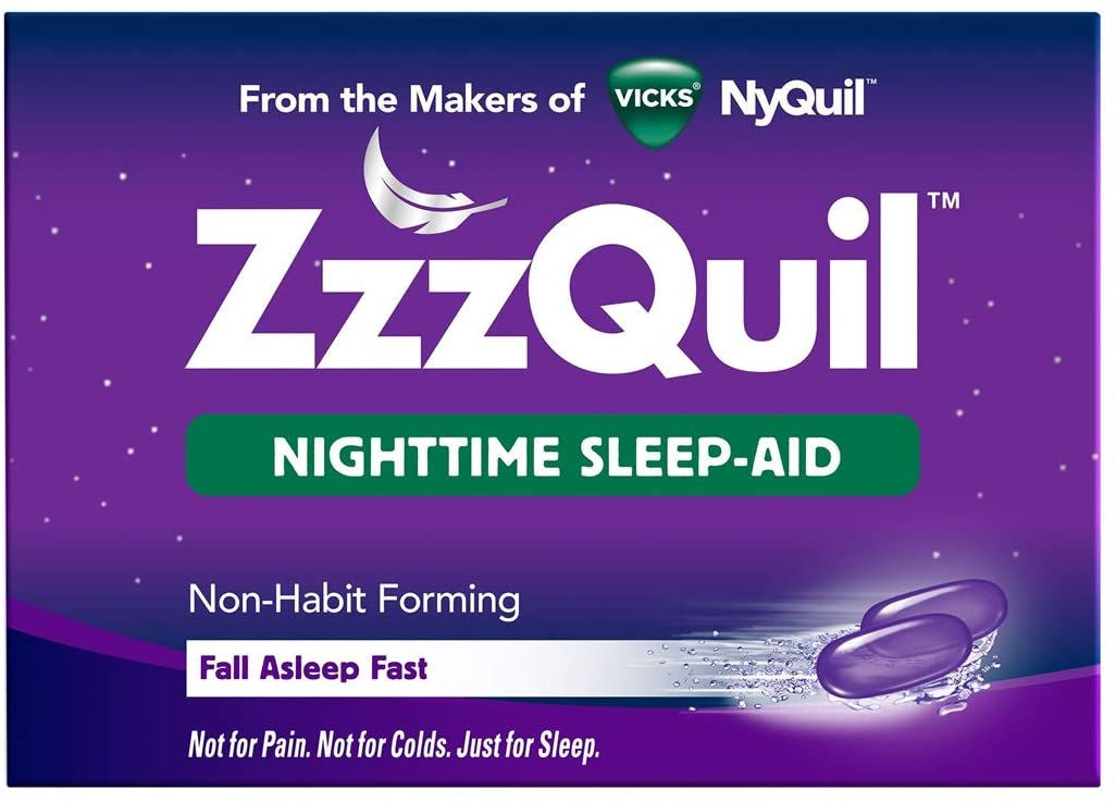 ZzzQuil Nighttime Sleep Aid Liquidcaps, 24 ct, Fall Asleep Fast