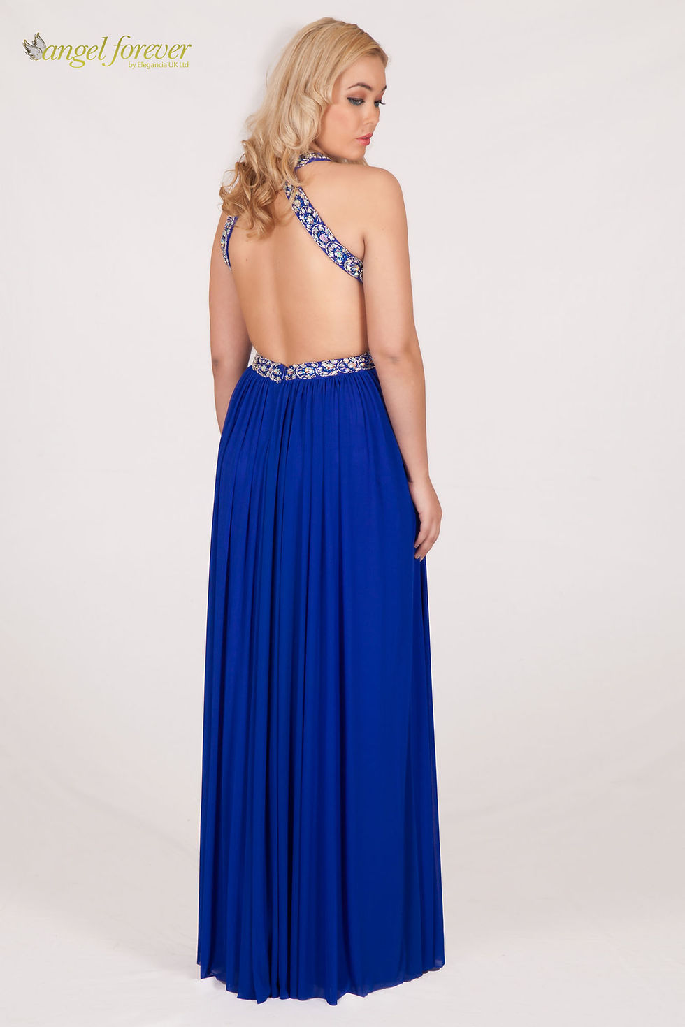 Thumbnail: Jersey Net & Low Back And Crystal Beaded