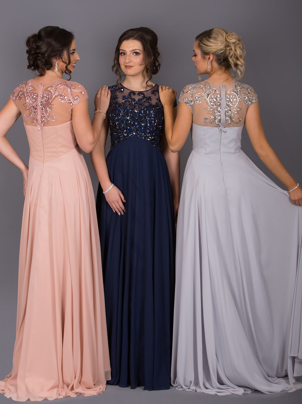 Jersey High Neck With Crystal Beaded