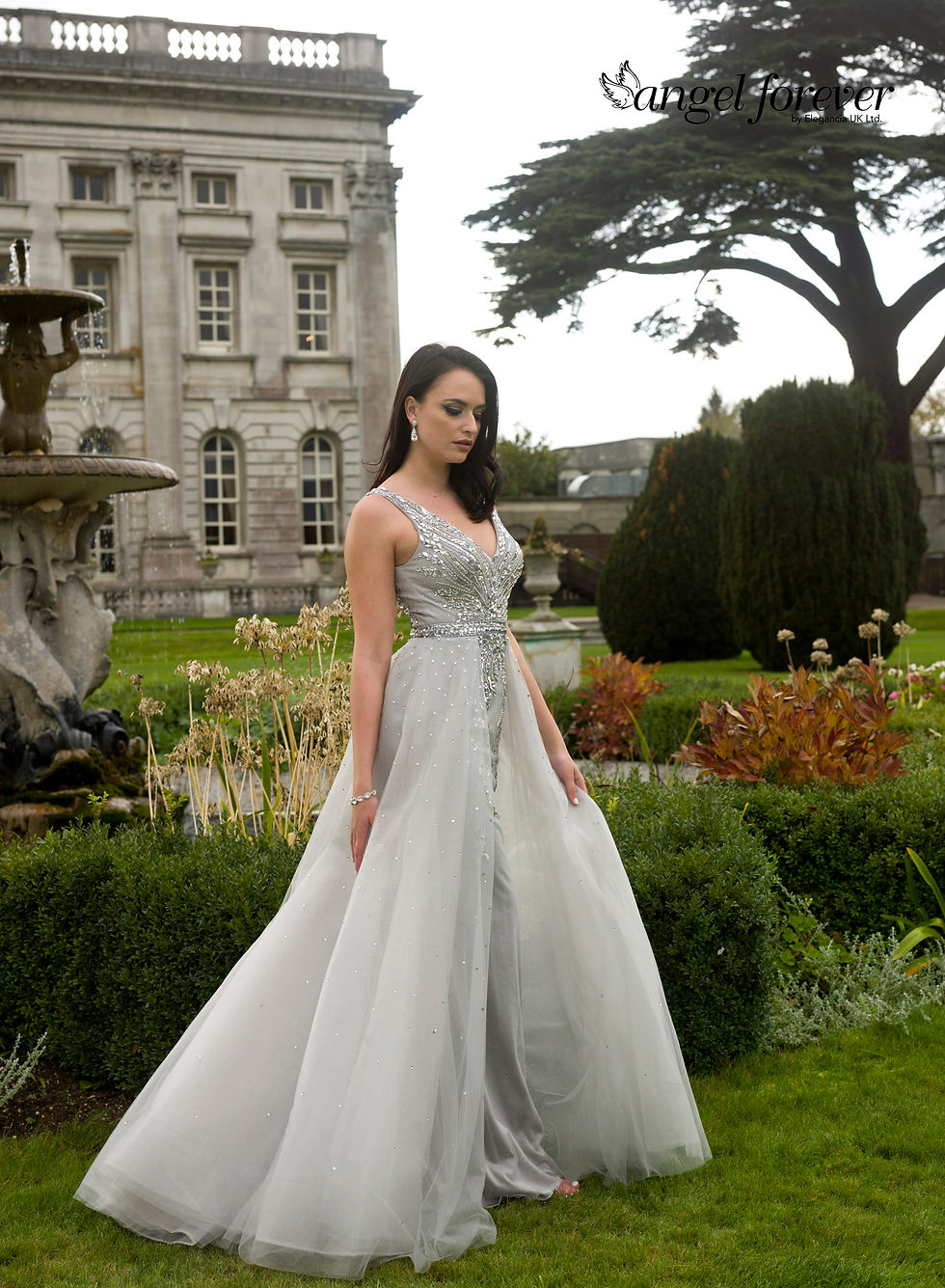 Thumbnail: Cape From Waist & Tulle with Heavily Beading