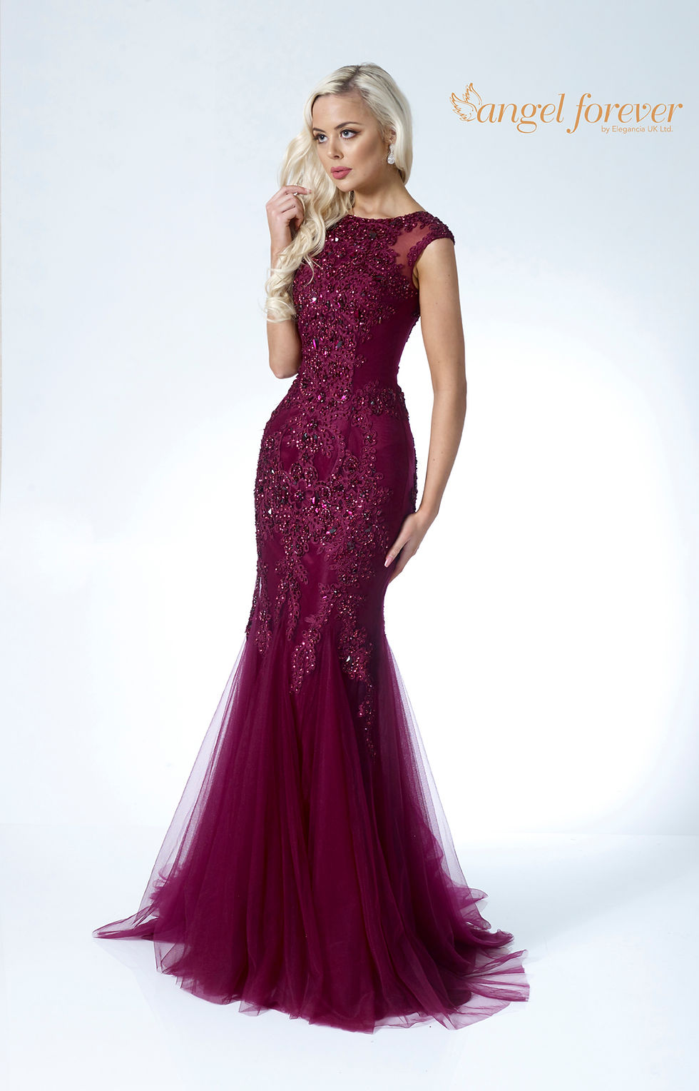 Thumbnail: Lace & Tulle High Neck
