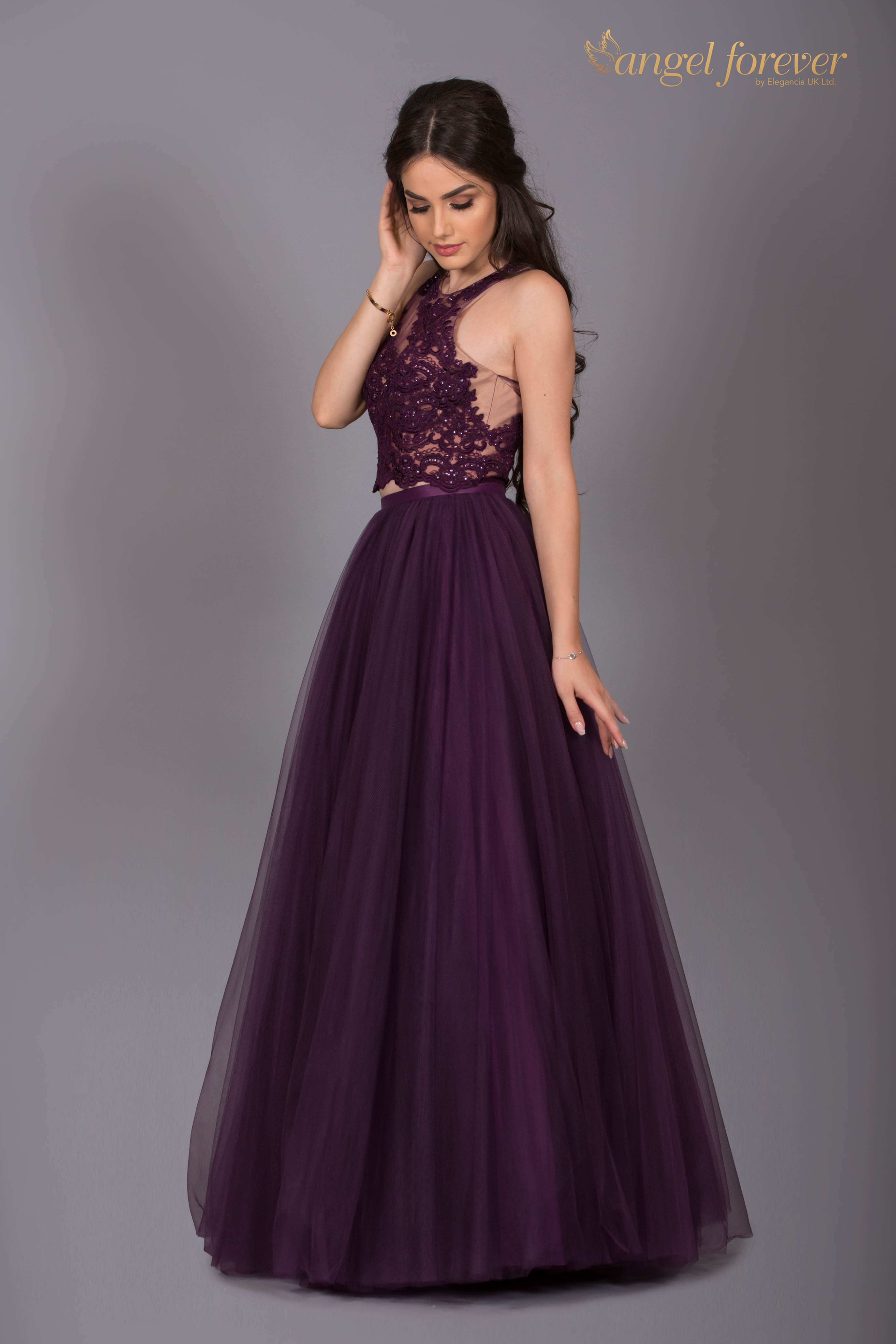 Two Piece & Tulle With Lace on Top