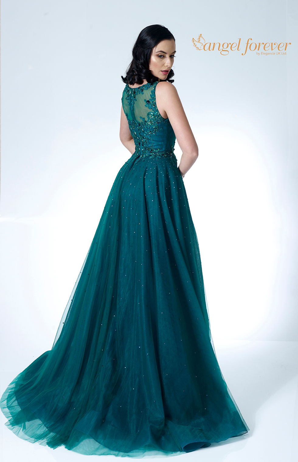 Thumbnail: Cape From Waist with Tulle & Lace