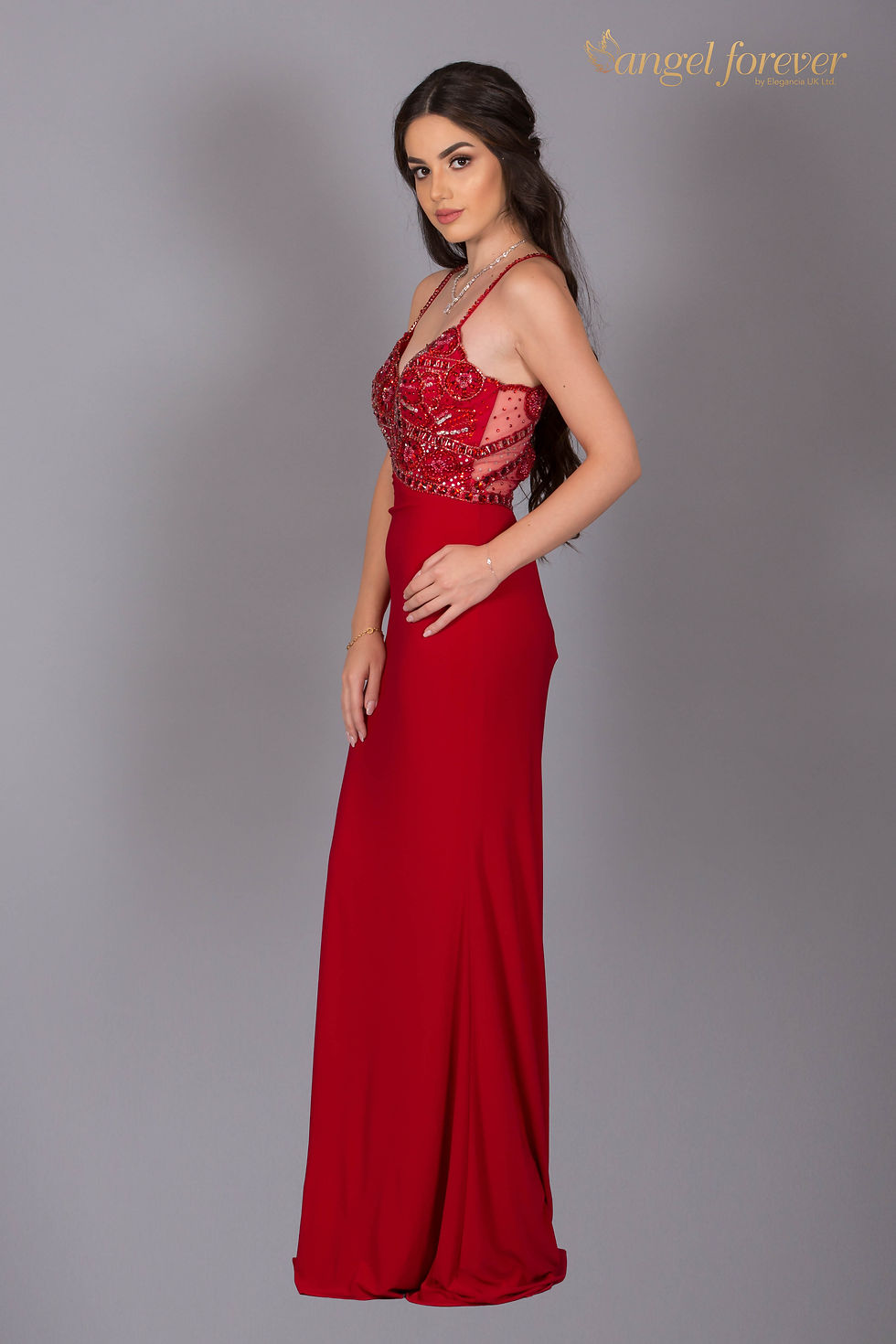 Thumbnail: Jersey Heavily Crystal With Beaded Back