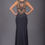 Thumbnail: Jersey Long Dress With Heavily Beaded At The Back