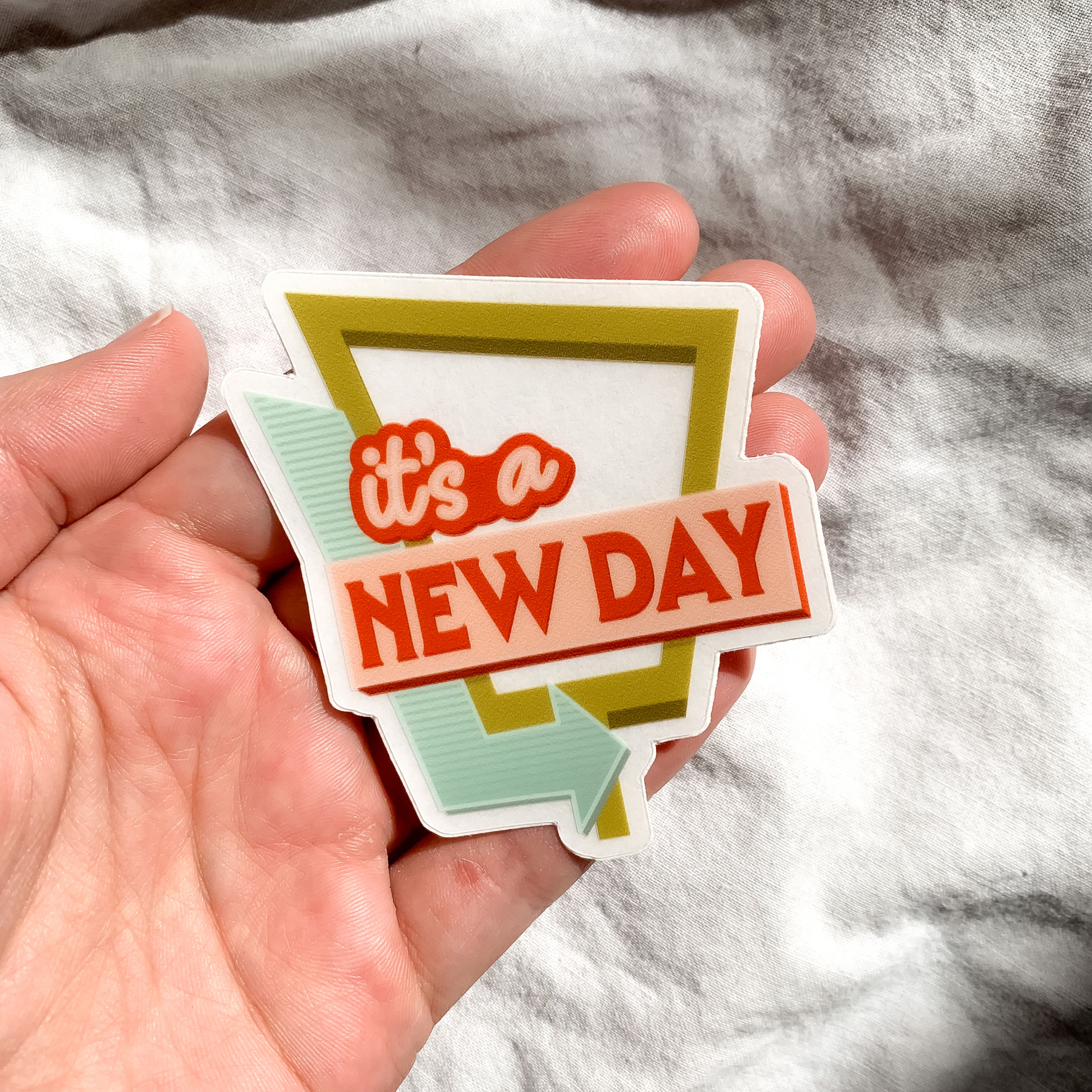 It's a New Day Vinyl Sticker