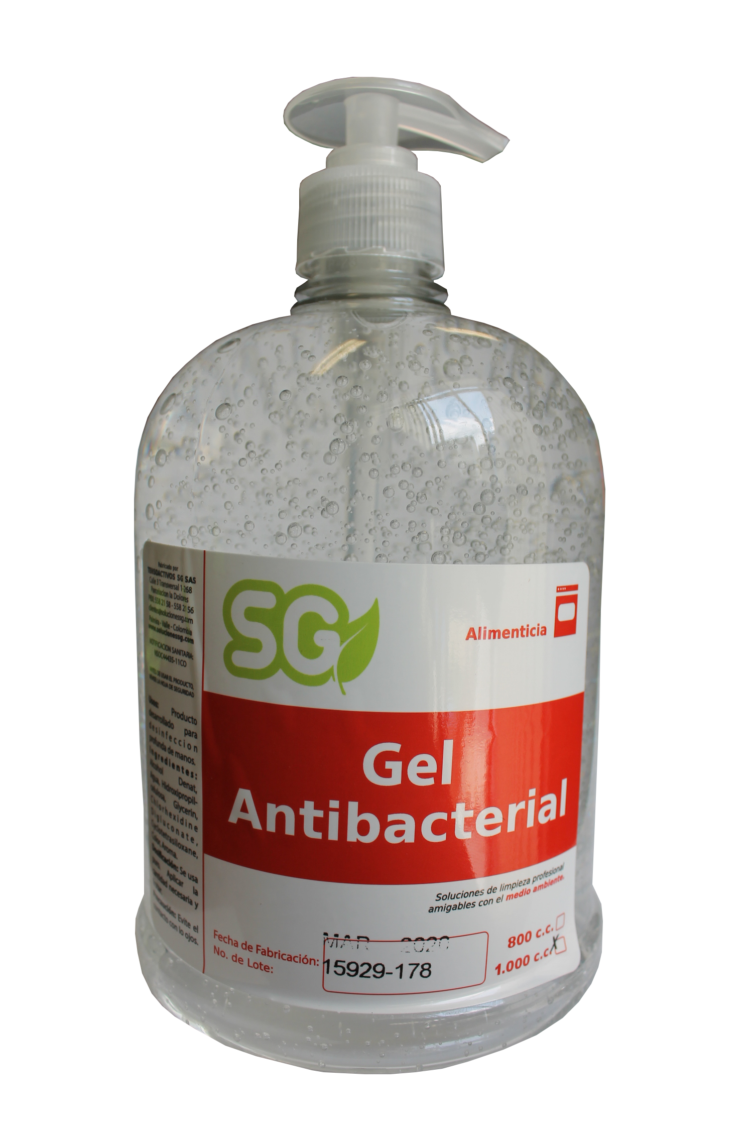 Gel Antibacterial Presentacion por 1000 ML
