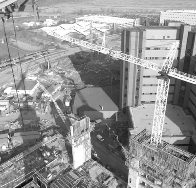 Historic photo of IUOE Local 139 member at worksite in Wisconsin