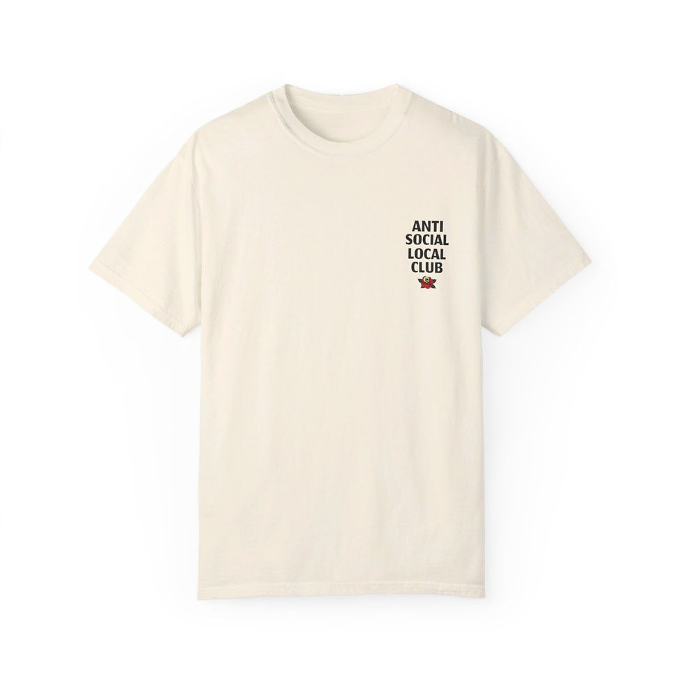 Thumbnail: Anti Social Local Club Unisex Garment-Dyed T-shirt