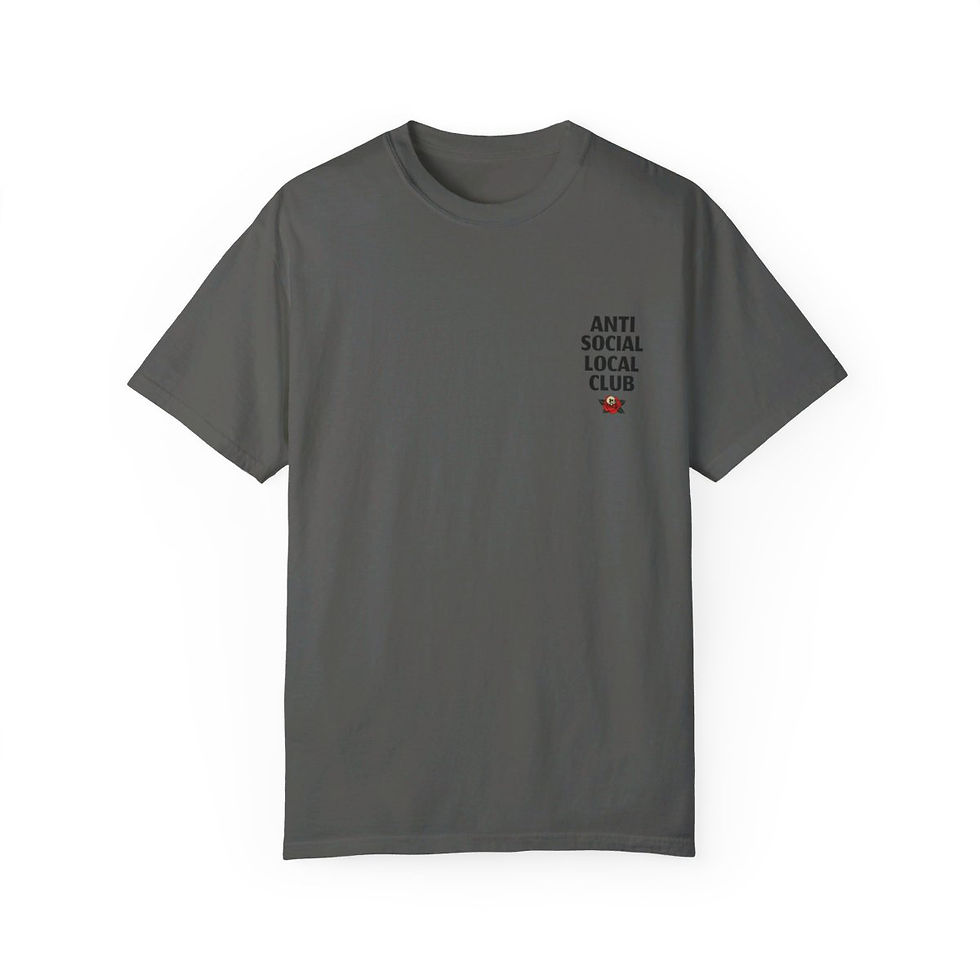 Thumbnail: Anti Social Local Club Unisex Garment-Dyed T-shirt