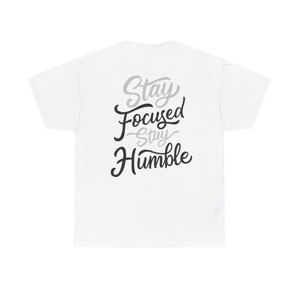 Thumbnail: Stay Focused Stay Humble Unisex Heavy Cotton Tee
