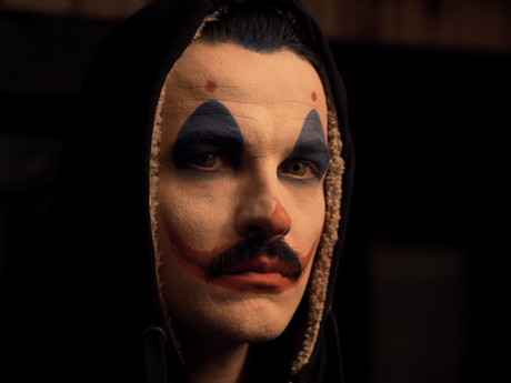 Frederic Stromenger geschminkt als Clown in der Horror-Komödie "All Clowns Are Bastards"