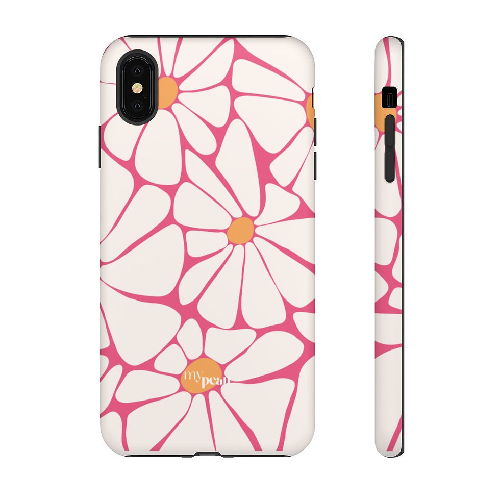 Thumbnail: Modern Blooms Collection | Pastel Garden Whispers | Premium Tough Phone Case