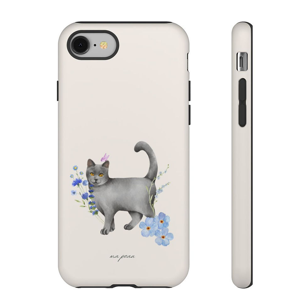 Thumbnail: Cats in the Garden Collection | Eleanor | Premium Tough Phone Case