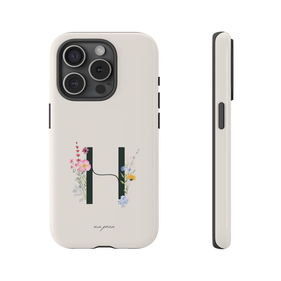 Floral Signature Collection | H | Premium Tough Phone Case