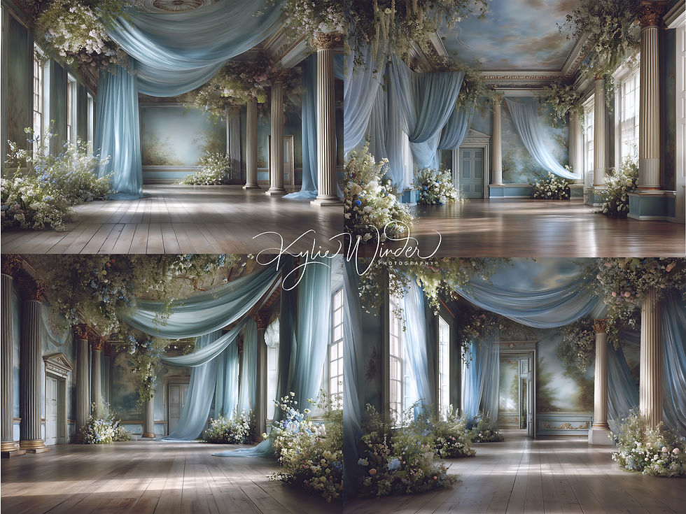 Thumbnail: digital backdrops for photographers, Fine art portraits, Digital overlay, fine art texture, maternity backdrop, blue digital