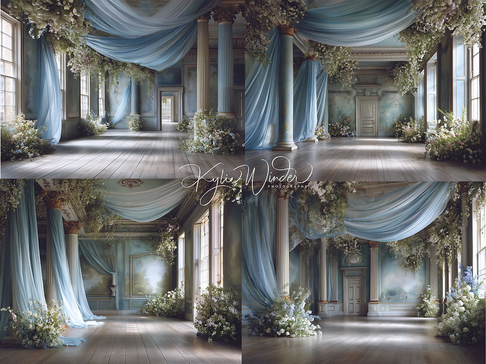 Thumbnail: digital backdrops for photographers, Fine art portraits, Digital overlay, fine art texture, maternity backdrop, blue digital