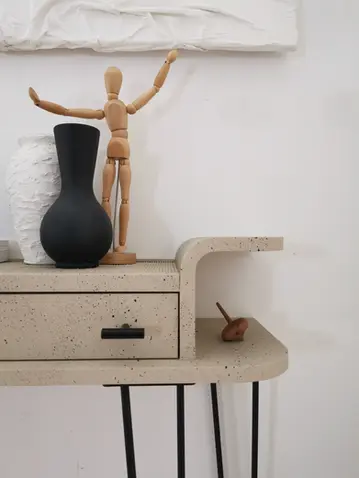 schmale Anrichte, geschwungene Anrichte, Upcycling Anrichte, Vorzimmer Möbel, Vintage Anrichte