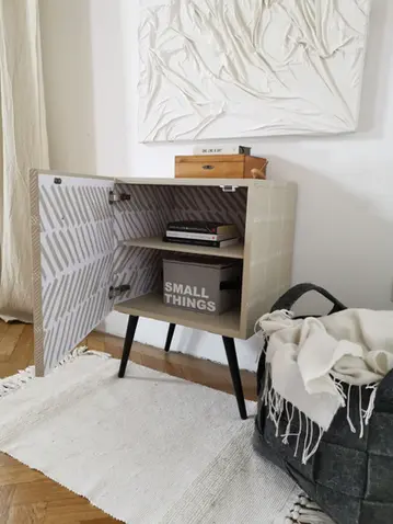 kleine Anrichte, kleines Schränkchen, Upcycling Anrichte, Vintage Kästchen, Vintage Anrichte, nachhaltige Möbel