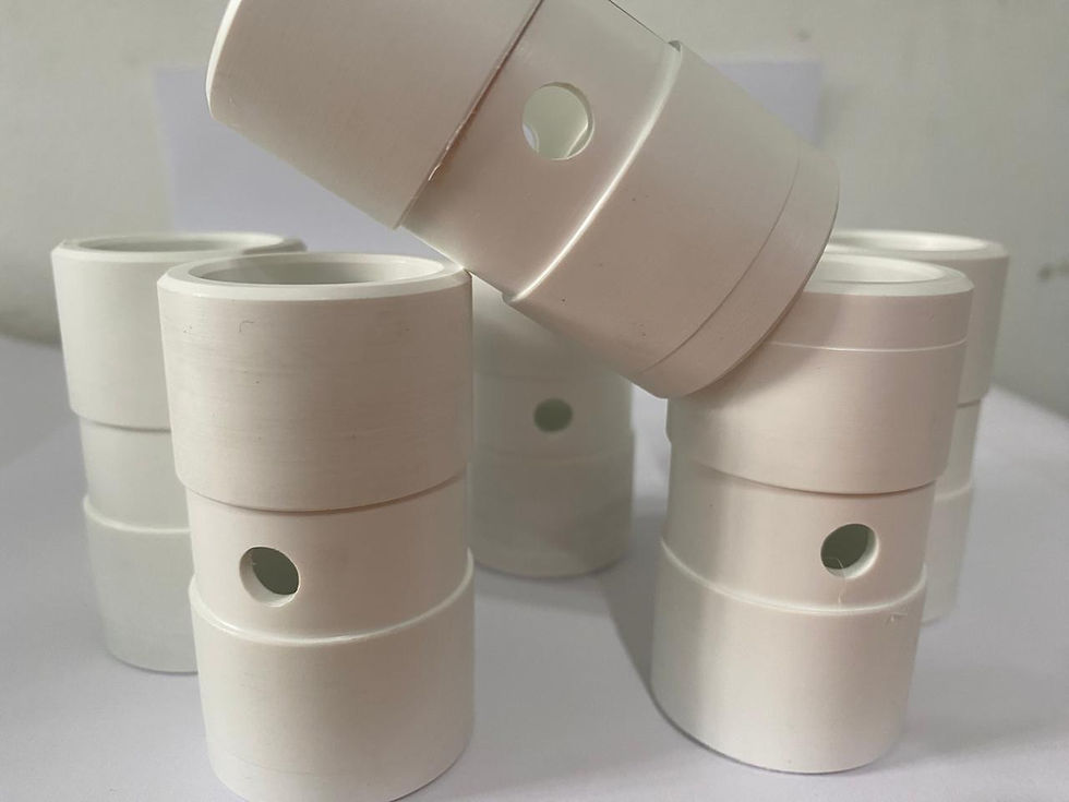 buje mecanizado en material PET ertalyte