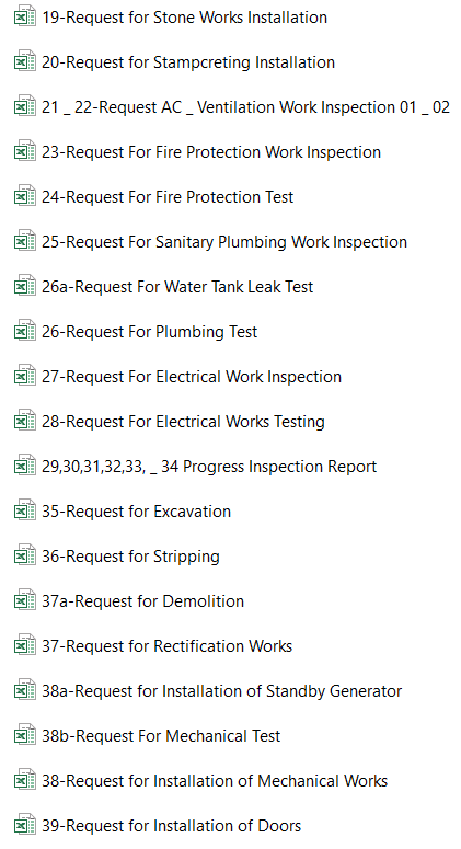Thumbnail: Construction Operation Forms