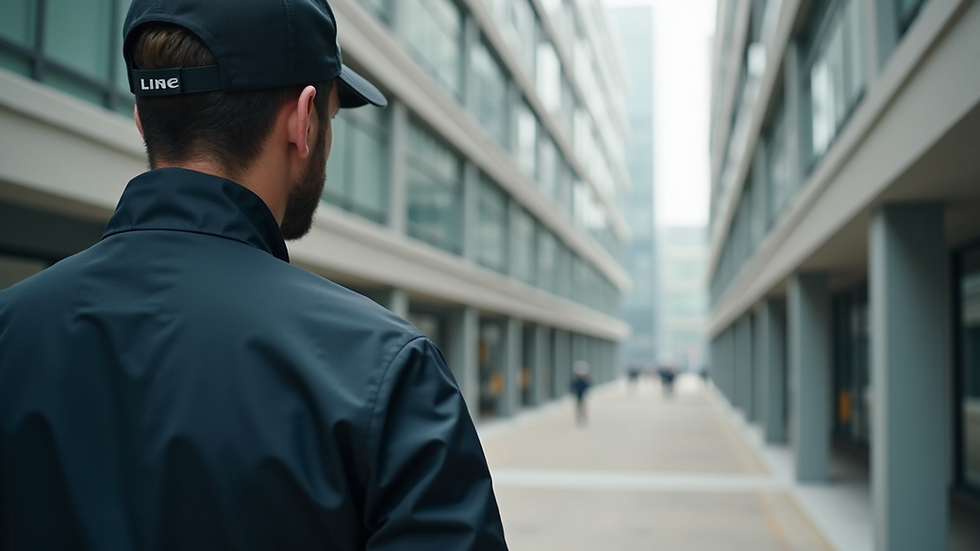 Close-up of a property manager inspecting building facilities
