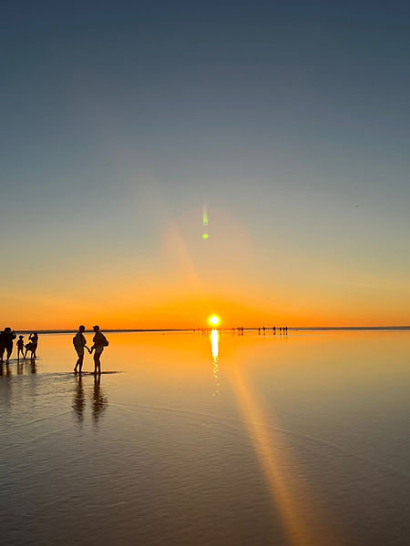 Coucher du soleil dans la Baie du Mont Saint-Michel