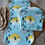 Thumbnail: Blowfish Burp Cloth Set