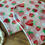 Thumbnail: Checkered Strawberry Burp Cloth Set
