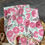 Thumbnail: Pink Rose Burp Cloth Set