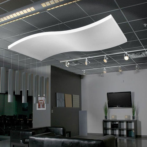 Decorative acoustic ceiling panel or baffle