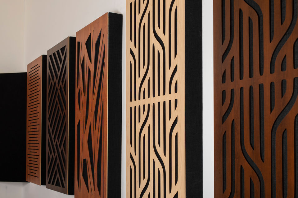 Decorative acoustic wall panels