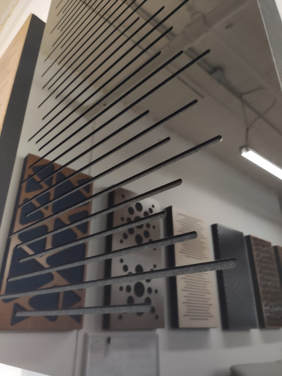 Decorative acoustid diffuser panels