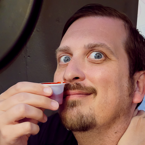 In The Great Wide Travel Blogger Adam Excited For Jello Shots At Nellie's Gay Sports Bar In Washington DC Thirsty Thursdays