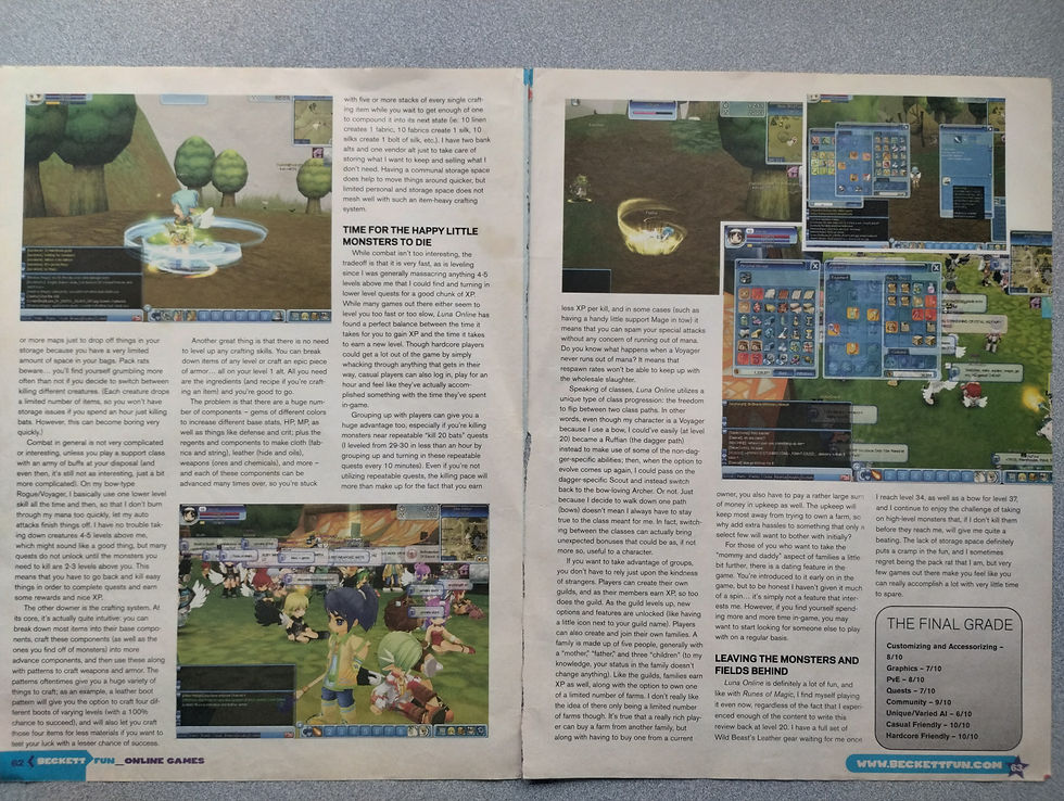 luna online plushpals magazine page 3 and 4