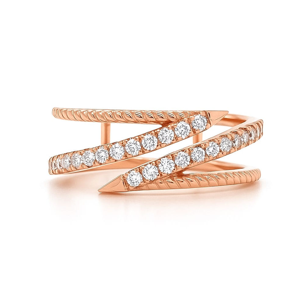 Thumbnail: Twist of Brilliance Diamond Ring