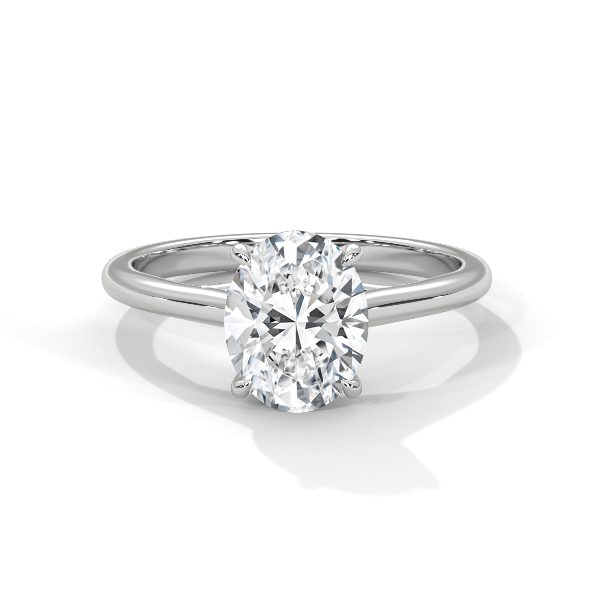 61 Oval Diamond Ring